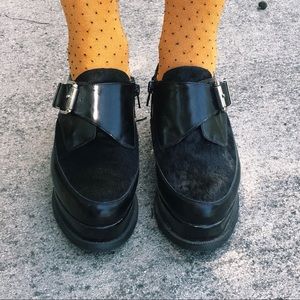 Jeffrey Campbell x Free People black platforms